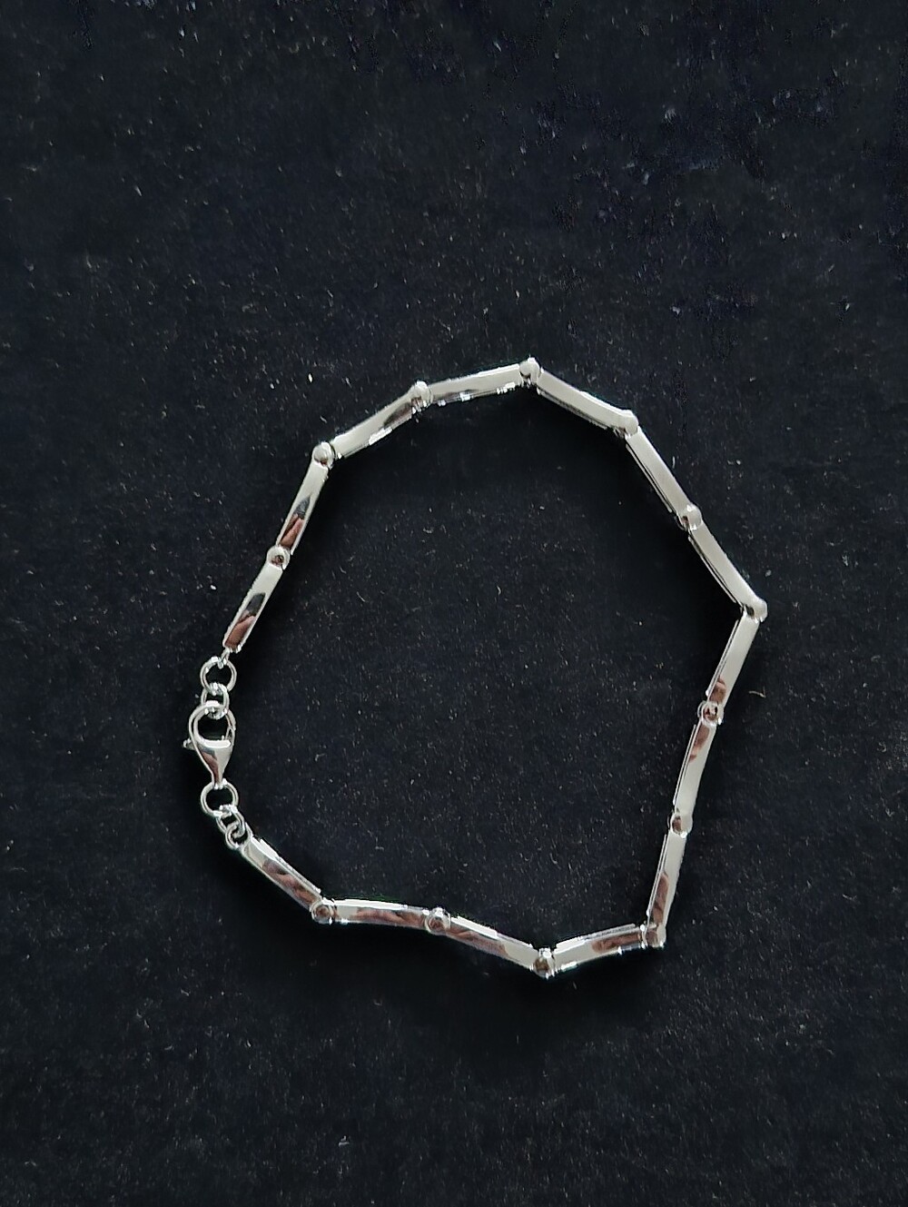 .925 Sterling Silver 7 Inch Women's White Opal Bracelet  Brand new